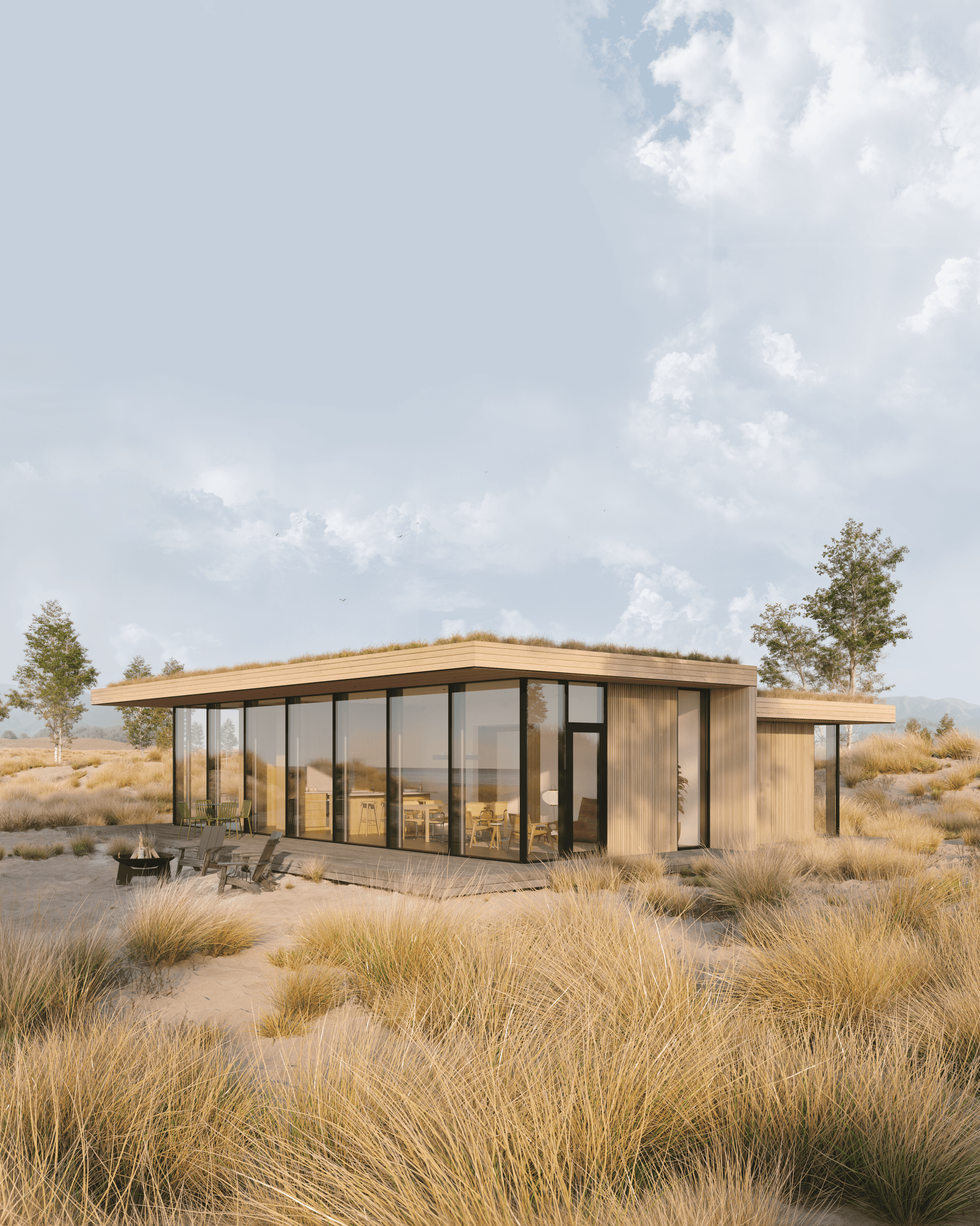 Linear House Family view 1