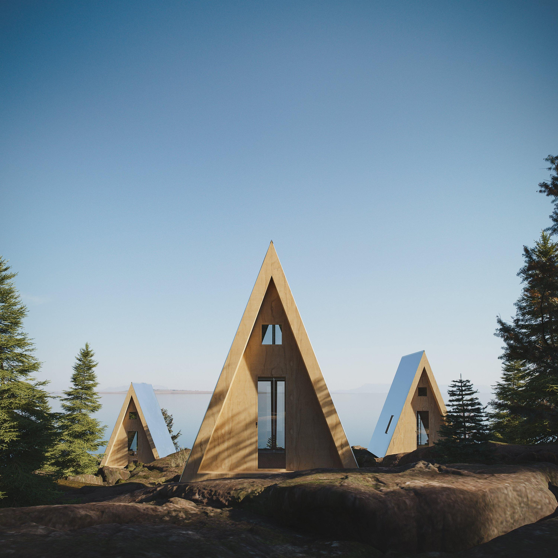 A-Frame Bunk Cabin view 5