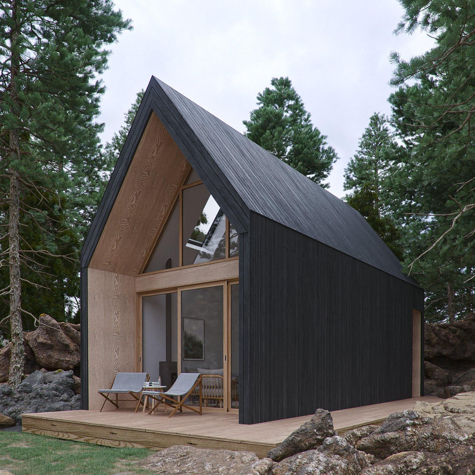 Modern Alpine Cabin view 5