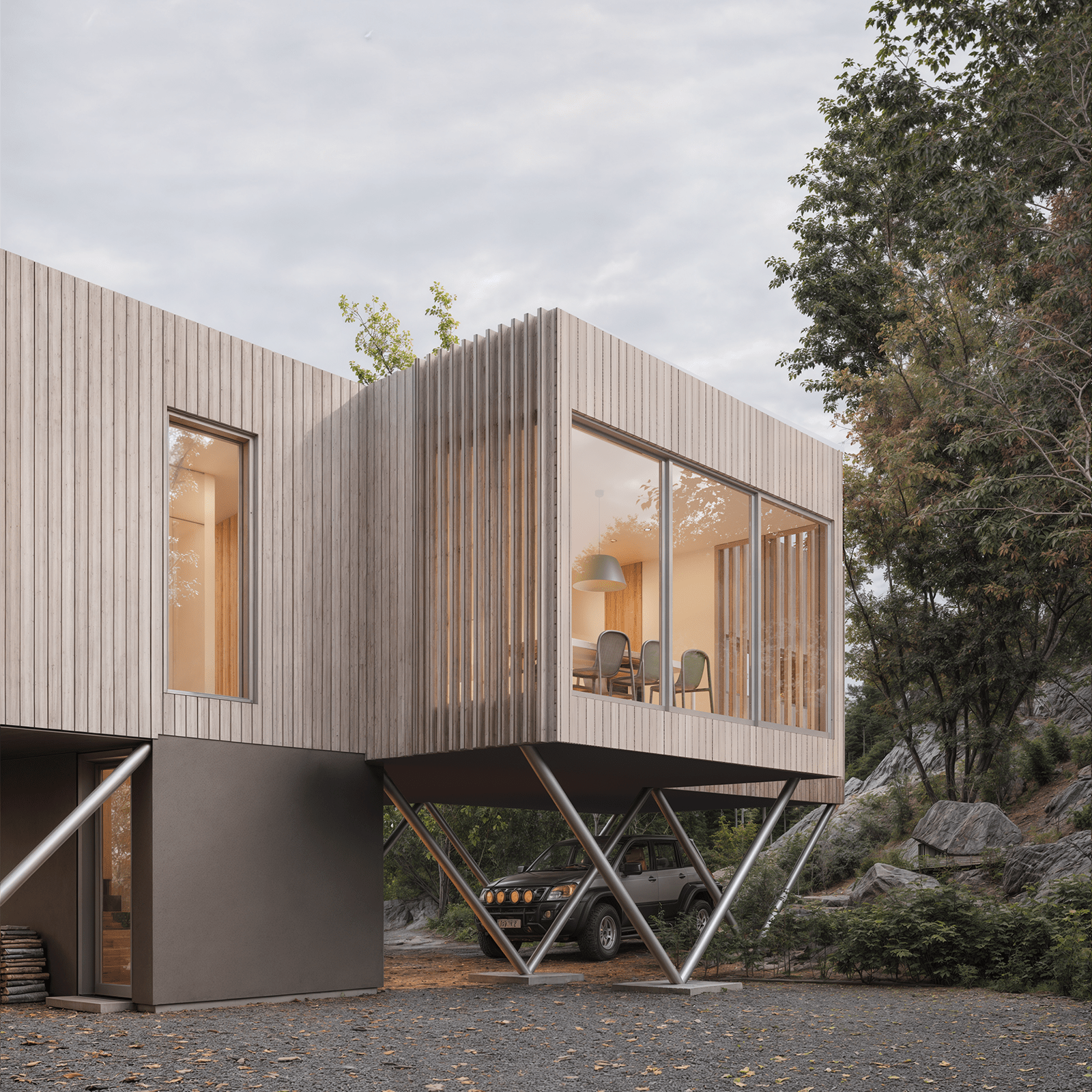 Modern Treehouse view 1
